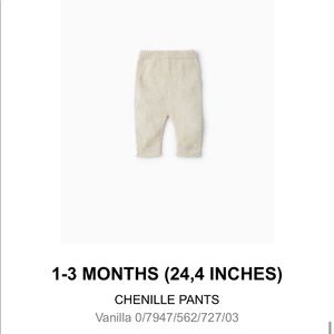 Zara baby pants 1-3 months